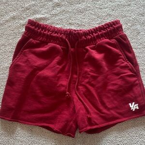 Young LA - Red Cotton Shorts - Size Medium - 3" inseam